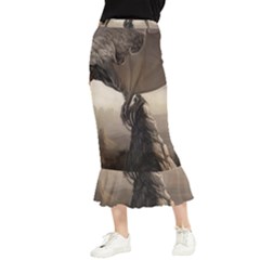 Lord Of The Dragons From Fonebook Maxi Fishtail Chiffon Skirt