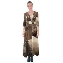 Lord Of The Dragons From Fonebook Button Up Maxi Dress by 2853937