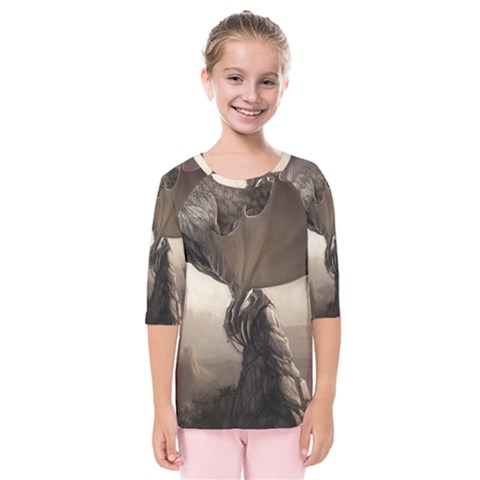 Lord Of The Dragons From Fonebook Kids  Quarter Sleeve Raglan Tee by 2853937