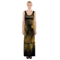 Surreal Steampunk Queen From Fonebook Thigh Split Maxi Dress by 2853937