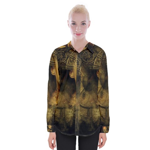 Surreal Steampunk Queen From Fonebook Womens Long Sleeve Shirt by 2853937