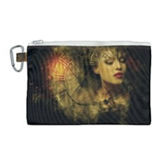 Surreal Steampunk Queen From Fonebook Canvas Cosmetic Bag (large) by 2853937