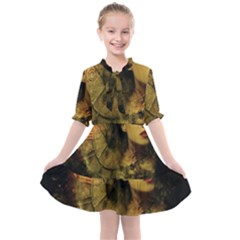 Surreal Steampunk Queen From Fonebook Kids  All Frills Chiffon Dress by 2853937