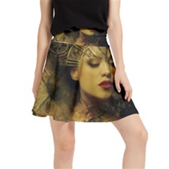 Surreal Steampunk Queen From Fonebook Waistband Skirt