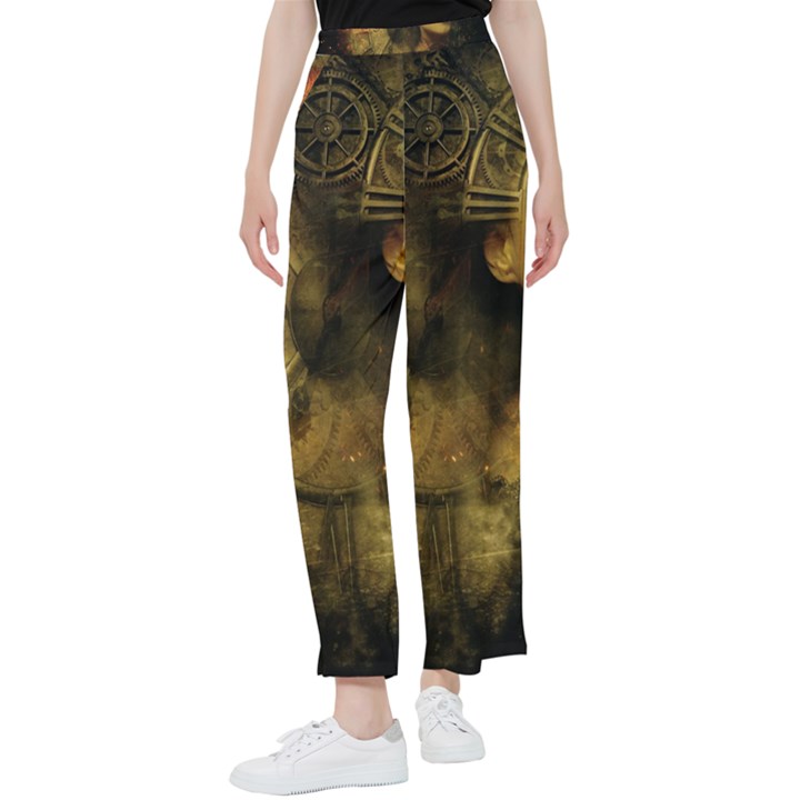 Surreal Steampunk Queen From Fonebook Women s Pants 