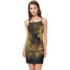 Surreal Steampunk Queen From Fonebook Summer Tie Front Dress