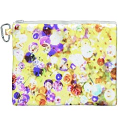 Sequins And Pins Canvas Cosmetic Bag (xxxl) by essentialimage