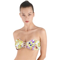 Sequins And Pins Twist Bandeau Bikini Top