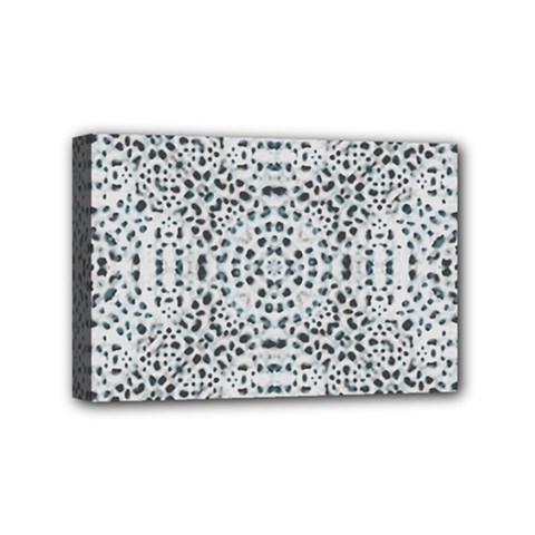 Dots Motif Geometric Print Design Mini Canvas 6  X 4  (stretched)