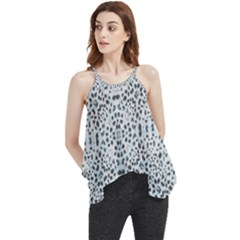 Dots Motif Geometric Print Design Flowy Camisole Tank Top