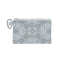 Dots Motif Geometric Print Design Canvas Cosmetic Bag (small)