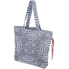 Dots Motif Geometric Print Design Drawstring Tote Bag