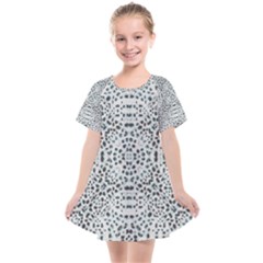 Dots Motif Geometric Print Design Kids  Smock Dress by dflcprintsclothing