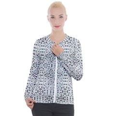 Dots Motif Geometric Print Design Casual Zip Up Jacket by dflcprintsclothing