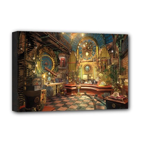 Steampunk Room Deluxe Canvas 18  X 12  (stretched) by 2853937