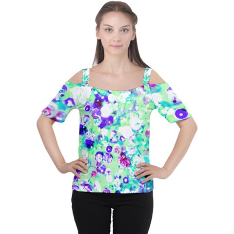 Sequins And Pins Cutout Shoulder Tee by essentialimage