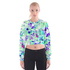 Sequins And Pins Cropped Sweatshirt