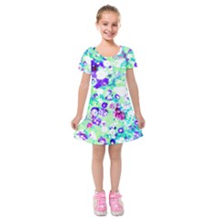 Sequins And Pins Kids  Short Sleeve Velvet Dress