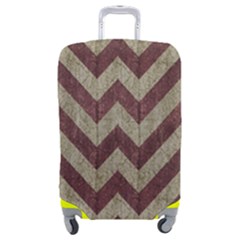 Vintage Grunge Geometric Chevron Pattern Luggage Cover (medium) by dflcprintsclothing