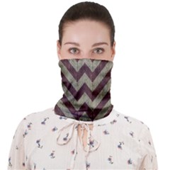 Vintage Grunge Geometric Chevron Pattern Face Covering Bandana (adult) by dflcprintsclothing