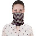 Vintage Grunge Geometric Chevron Pattern Face Covering Bandana (Adult) View1