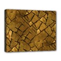 Golden Mosaic Texture Print Canvas 14  x 11  (Stretched) View1