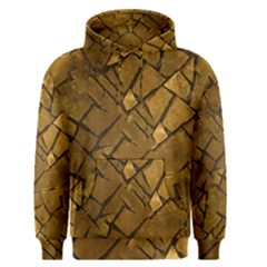 Golden Mosaic Texture Print Men s Core Hoodie by dflcprintsclothing