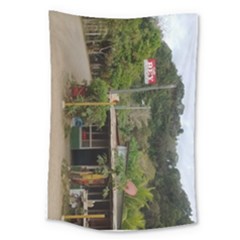 Costa Rica Village Large Tapestry by idjy