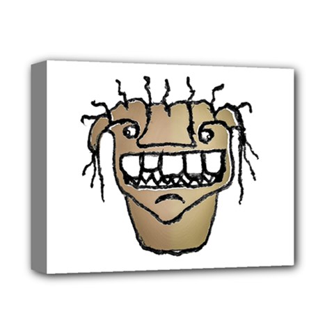 Sketchy Monster Head Drawing Deluxe Canvas 14  X 11  (stretched) by dflcprintsclothing