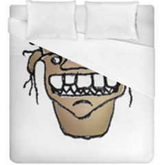 Sketchy Monster Head Drawing Duvet Cover (king Size)