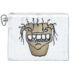 Sketchy Monster Head Drawing Canvas Cosmetic Bag (xxl)