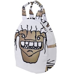 Sketchy Monster Head Drawing Travel Backpacks by dflcprintsclothing