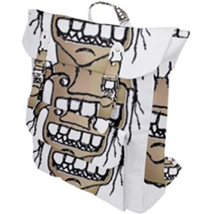 Sketchy Monster Head Drawing Buckle Up Backpack by dflcprintsclothing