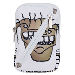 Sketchy Monster Head Drawing Belt Pouch Bag (small) by dflcprintsclothing