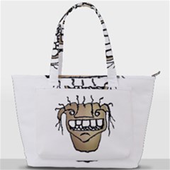 Sketchy Monster Head Drawing Back Pocket Shoulder Bag  by dflcprintsclothing