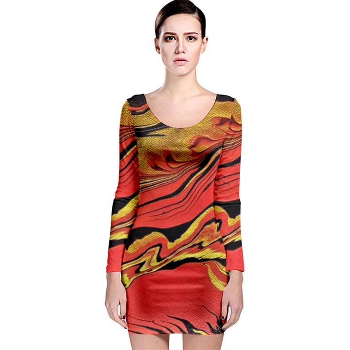 Warrior s Spirit Long Sleeve Bodycon Dress