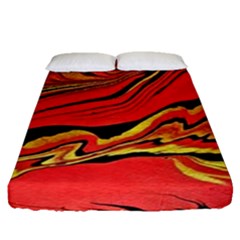 Warrior s Spirit Fitted Sheet (queen Size) by BrenZenCreations