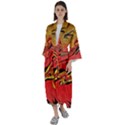 Warrior s Spirit Maxi Satin Kimono View1