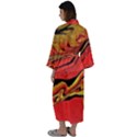 Warrior s Spirit Maxi Satin Kimono View2