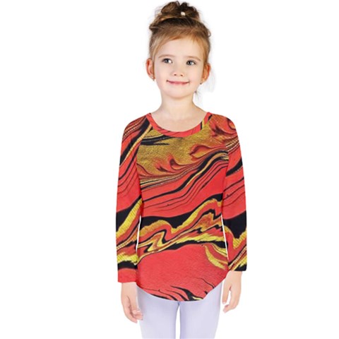 Warrior s Spirit Kids  Long Sleeve Tee by BrenZenCreations