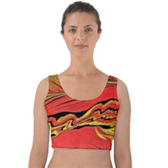 Warrior s Spirit Velvet Crop Top by BrenZenCreations