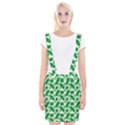 Tropical Leaf Pattern Braces Suspender Skirt View1