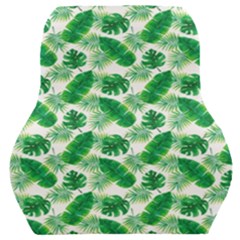 Tropical Leaf Pattern Car Seat Back Cushion  by Dutashop