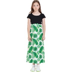 Tropical Leaf Pattern Kids  Skirt by Dutashop