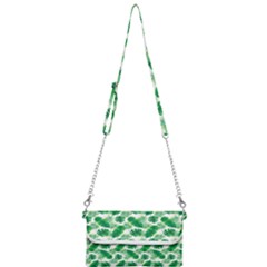 Tropical Leaf Pattern Mini Crossbody Handbag by Dutashop