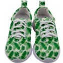 Tropical Leaf Pattern Kids Athletic Shoes View1