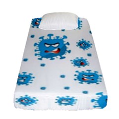 Illustrations Virus Corona Covid Infection Fitted Sheet (single Size) by Dutashop