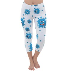 Illustrations Virus Corona Covid Infection Capri Winter Leggings  by Dutashop