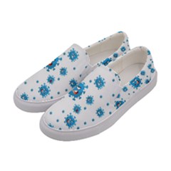 Illustrations Virus Corona Covid Infection Women s Canvas Slip Ons