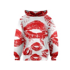 Red Lipsticks Lips Make Up Makeup Kids  Pullover Hoodie by Dutashop